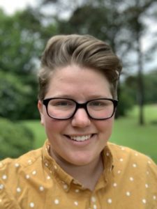 Headshot of author Meryl Wilsner wearing a yellow shirt with white polka dots